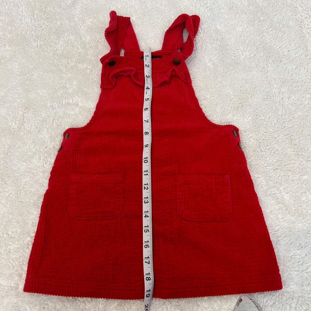 VTG Cynthia Rowley Girls Red Corduroy Dress Sz 5yrs Cotton Tomato Farm Cottage - Picture 4 of 6